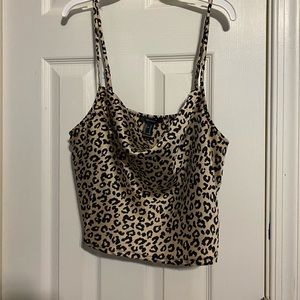 Cheetah print cowl neck top!